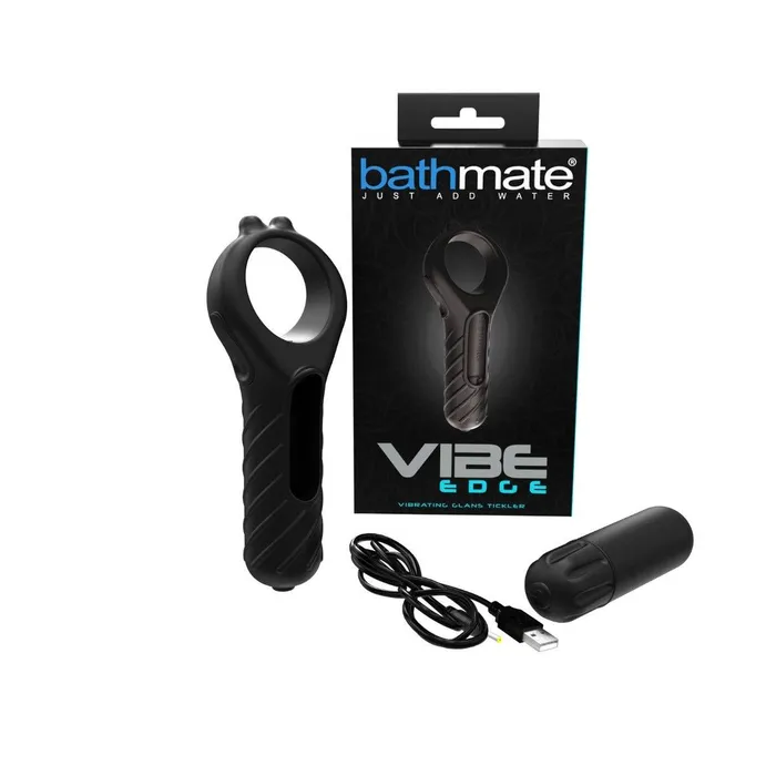 Bathmate Vibrators Bathmate Vibe Edge Vibrating Glans Tickler Black