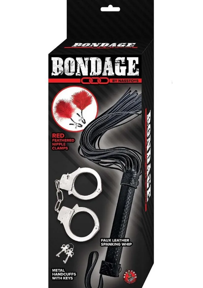 Couples Bondage Nasstoys Bondage Whipfeather and Cuffs