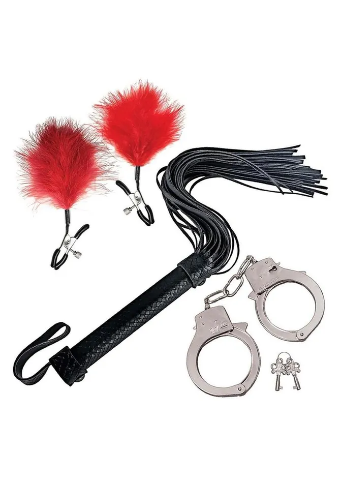 Couples Bondage Nasstoys Bondage Whipfeather and Cuffs