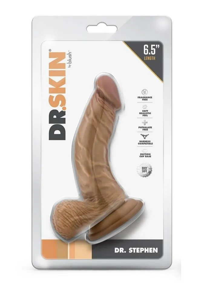 Dr Skin Dr Stephen Dildo with Balls and Suction Cup Dr Skin Female Sex Toys