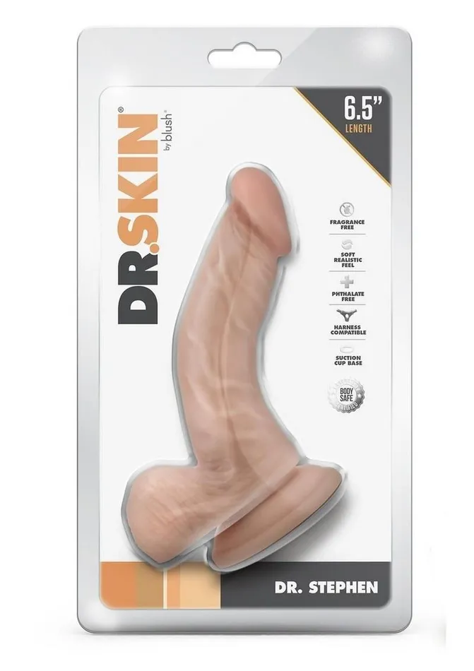 Dr Skin Dr Stephen Dildo with Balls and Suction Cup Dr Skin Female Sex Toys