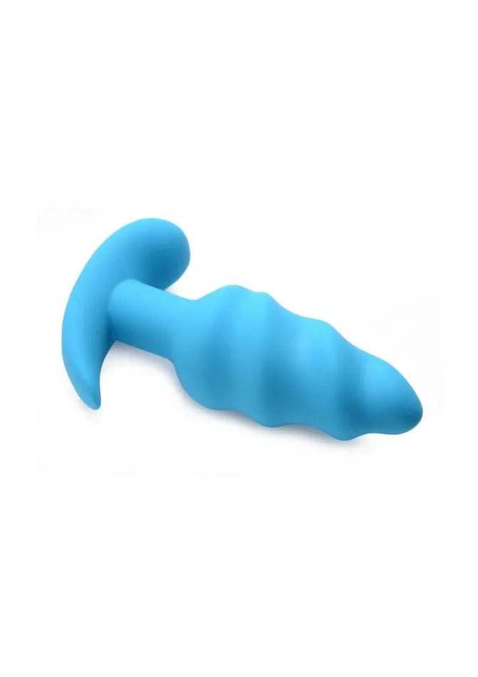 Female Sex Toys Bang 21x Vibrating Silicone Rechargeable Swirl Butt Plug with Remote Control BANG