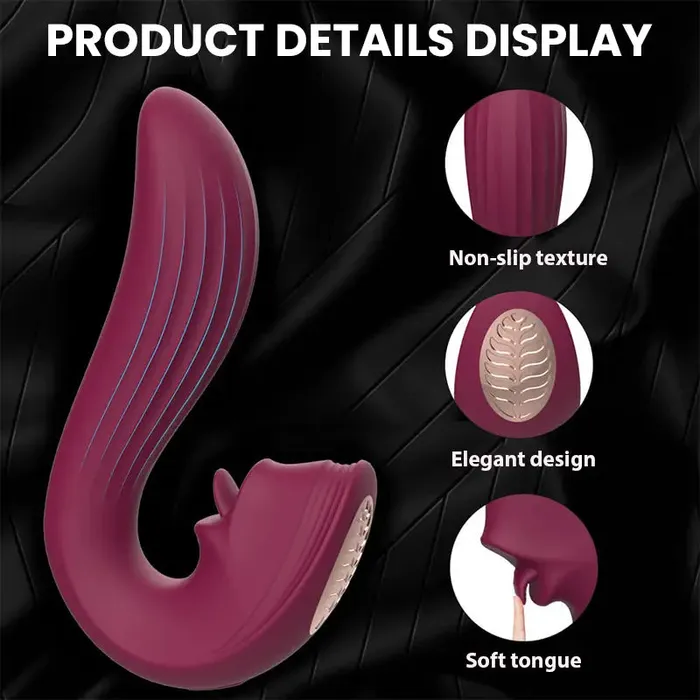 Female Sex Toys Inyarose Swan Kiss Tongue Licking Vibrator