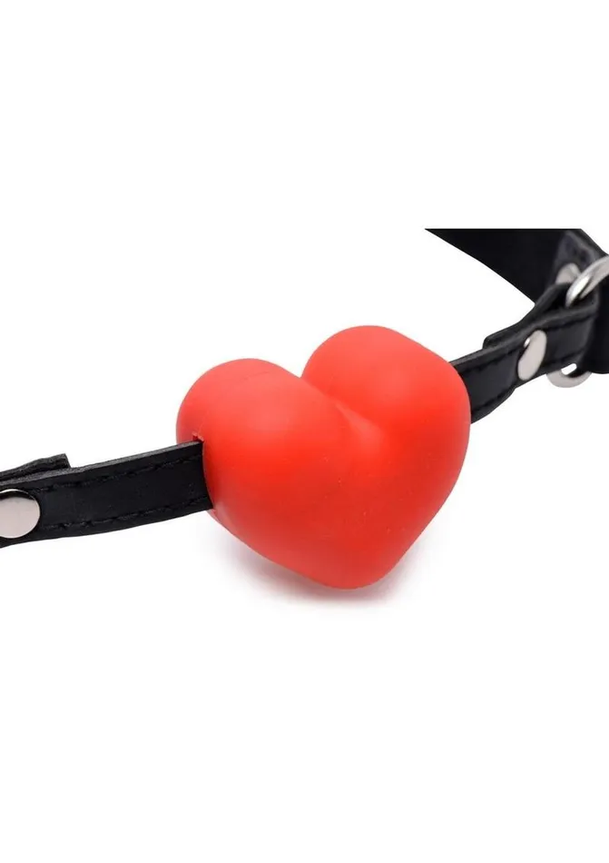 Frisky Heart Beat Silicone Heart Shaped Mouth Gag Frisky Female Sex Toys