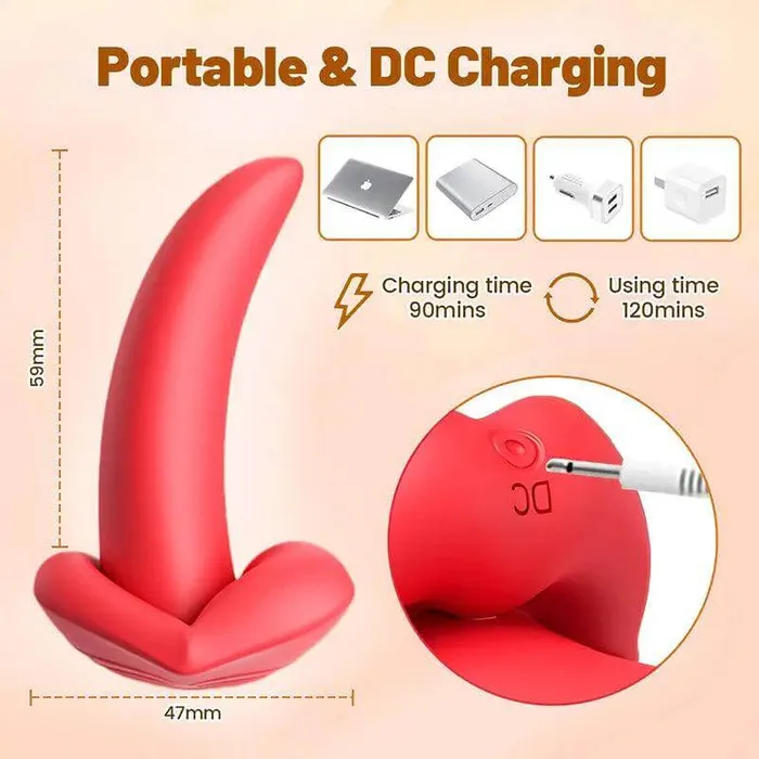 Inyarose Vibrators Red Lips Tongue Licking Vibrator