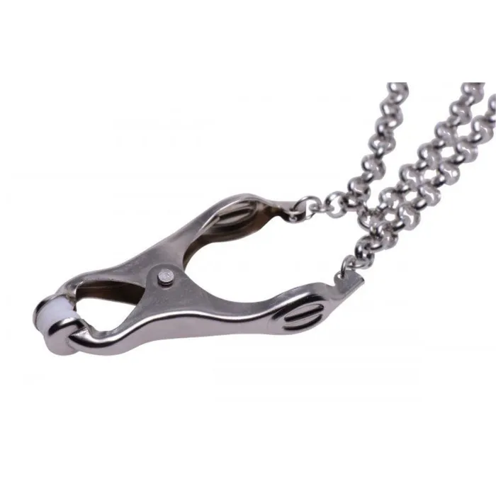 Master Series Affix Triple Chain Nipple Clamps Silver Master Series Vibrators