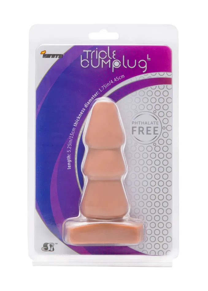 Si40500 LARGE TRIPLE BUMP PLUGVANILLA SI Novelties Anal