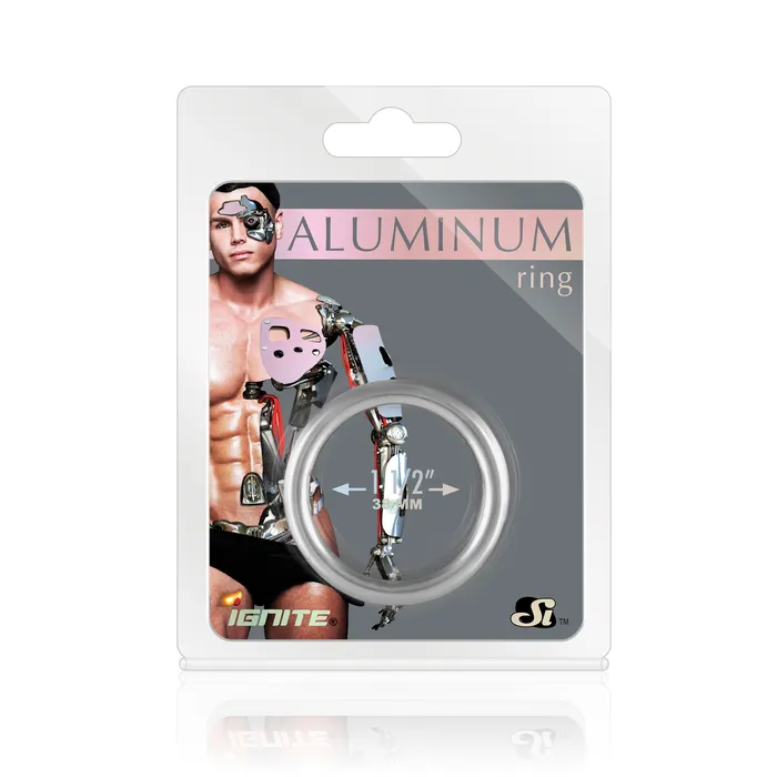 Si95176 COCK RING ALUMINUM RING PLATINUM 15in38mm SI Novelties Male Sex Toys Si95176 COCK RING ALUMINUM RING PLATINUM 15in38mm SI Novelties Male Sex Toys