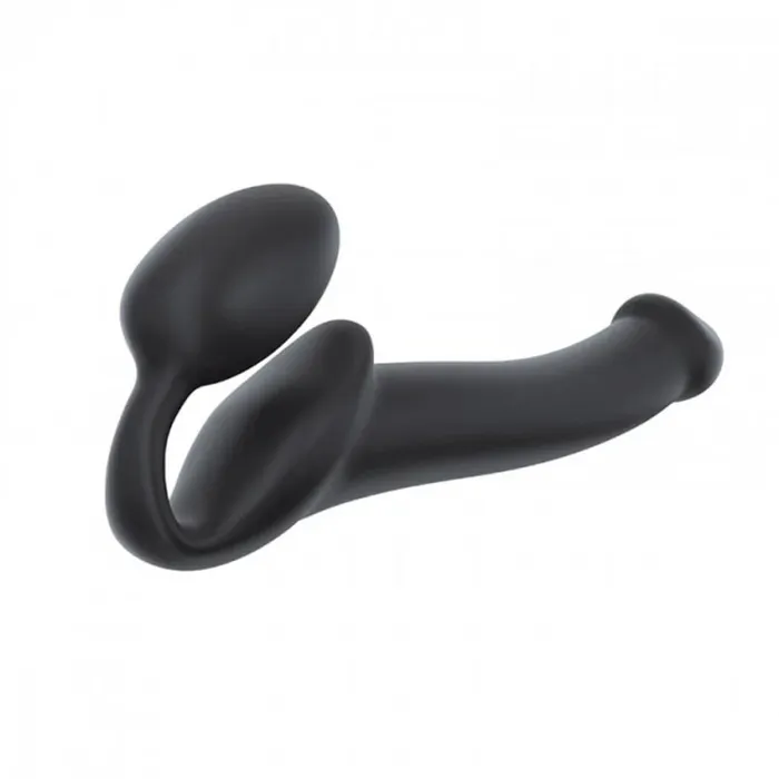 StrapOnMe SemiRealistic Bendable Silicone StrapOn Black Lovely Planet USA Female Sex Toys
