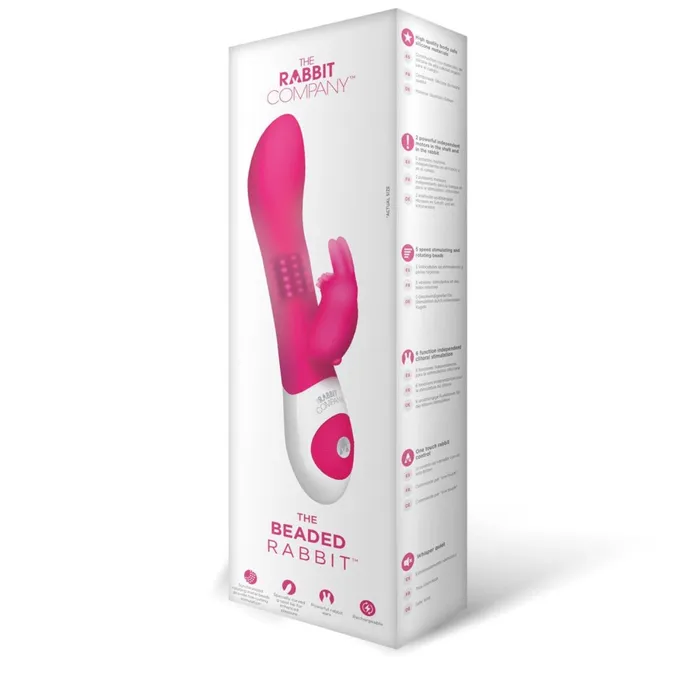 The Rabbit Company Vibrators The Rabbit Company The Beaded Rabbit Vibrator Hot Pink