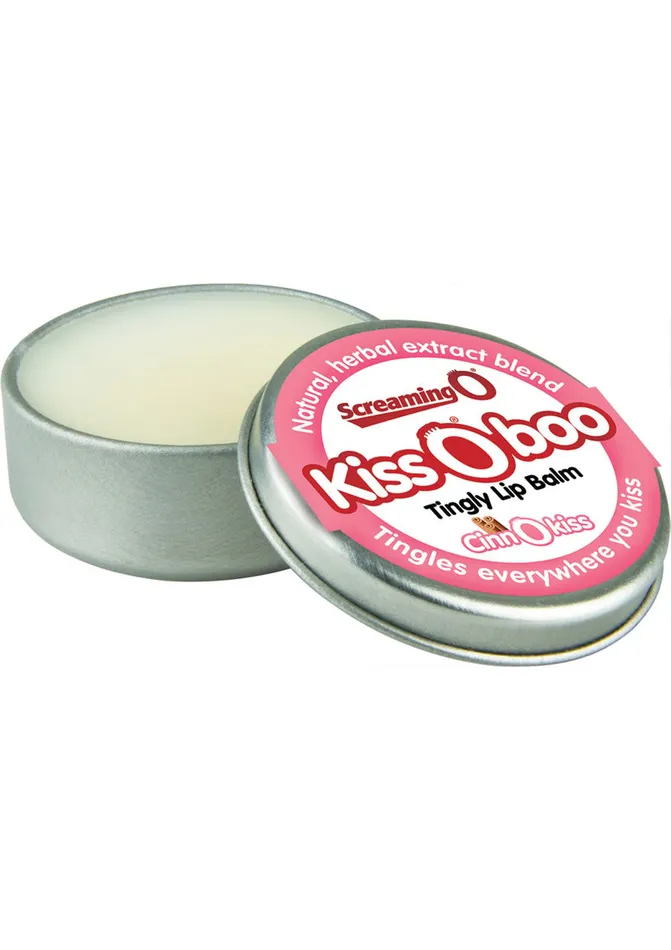 Vibrators Kiss O Boo Tingly Lip Balm Cinnamon Screaming O Topical