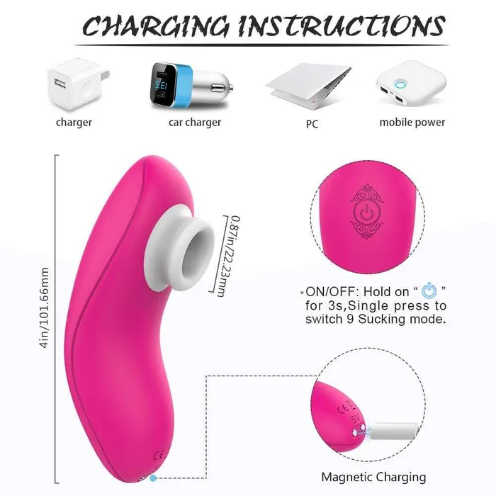 ADLTOYFUN Female Sex Toys Mini Clitoral Sucking Tongue Vibrator