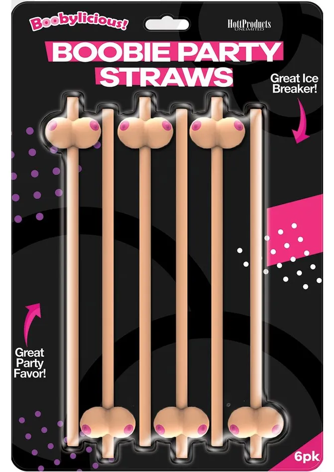 Bachelorette Vibrators Boobylicious Boobie Party Straws