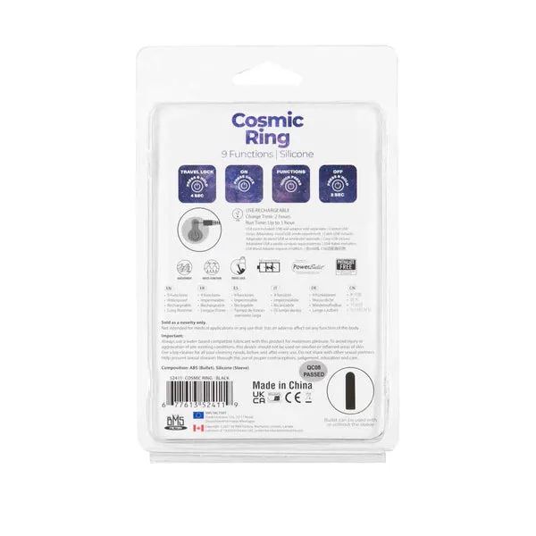 Couples Lux Fetish PowerBullet Cosmic Ring Vibrating Cock Ring