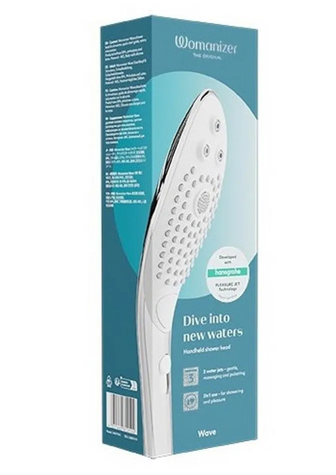 Female Sex Toys Womanizer Womanizer Wave Silicone Hydro Stimulator Chrome