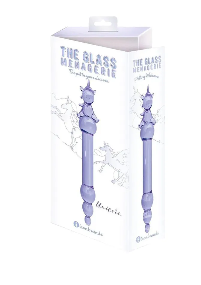 Glass Menagerie Unicorn Dildo Purple Icon Brands Dildos Glass Menagerie Unicorn Dildo Purple Icon Brands Dildos