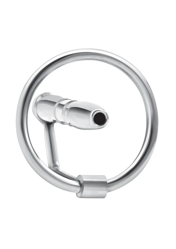 Male Sex Toys Blue Line Stainless Steel Sperm Stopper with Glans Ring Blue Line CandB Gear