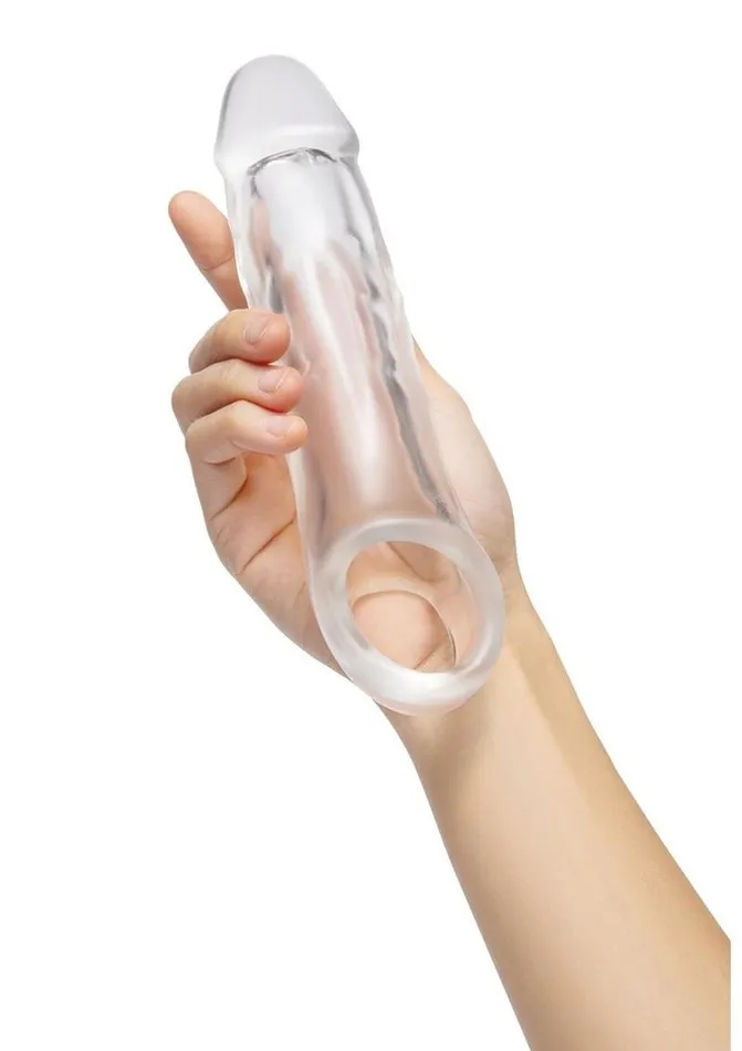 Size Up Size Up Girthy Clear View Penis Extender with Ball Loop Male Sex Toys