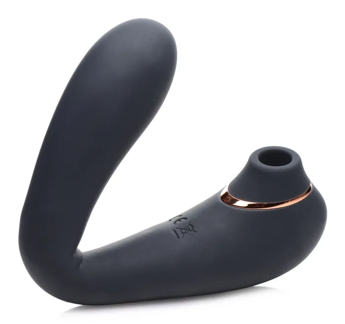 Vibrators XR Brands inmi Shegasm Pose 7x Bendable Suction Silicone Vibrator Black Vibrators XR Brands inmi Shegasm Pose 7x Bendable Suction Silicone Vibrator Black