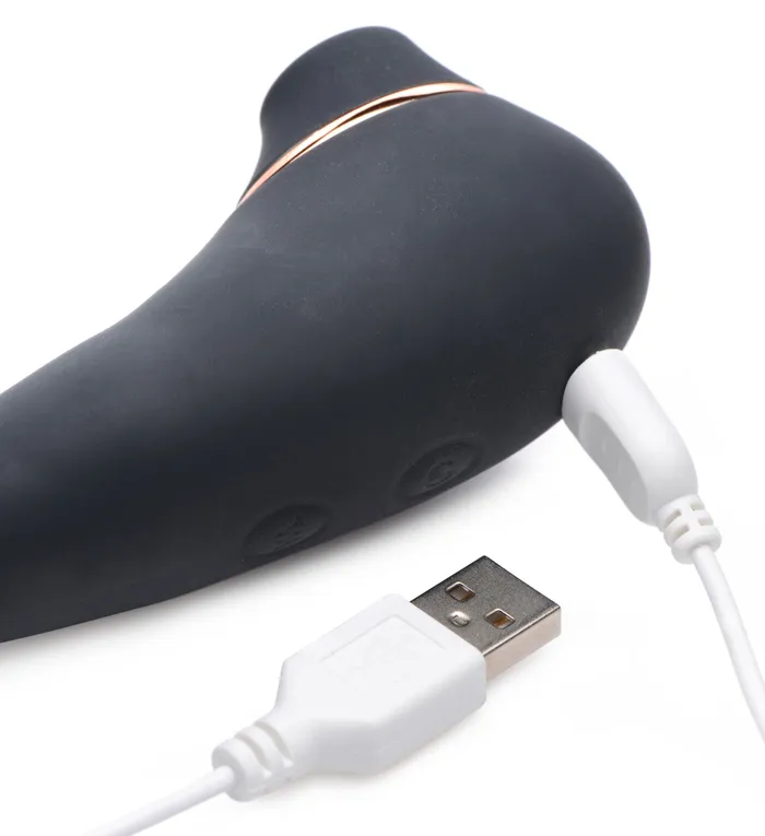 Vibrators XR Brands inmi Shegasm Pose 7x Bendable Suction Silicone Vibrator Black Vibrators XR Brands inmi Shegasm Pose 7x Bendable Suction Silicone Vibrator Black