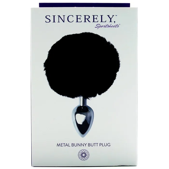 Anal Sincerely Metal Bunny Butt Plug Pink Cherry