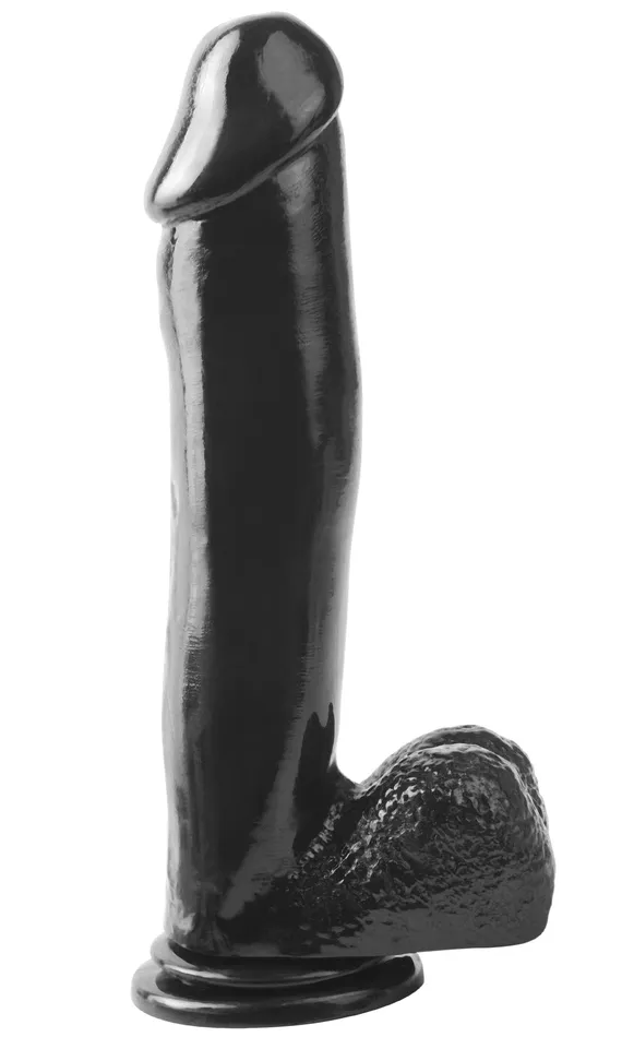 Basix Rubber Works 12 Inch Dong With Suction Cup Black Pipedream Dildos