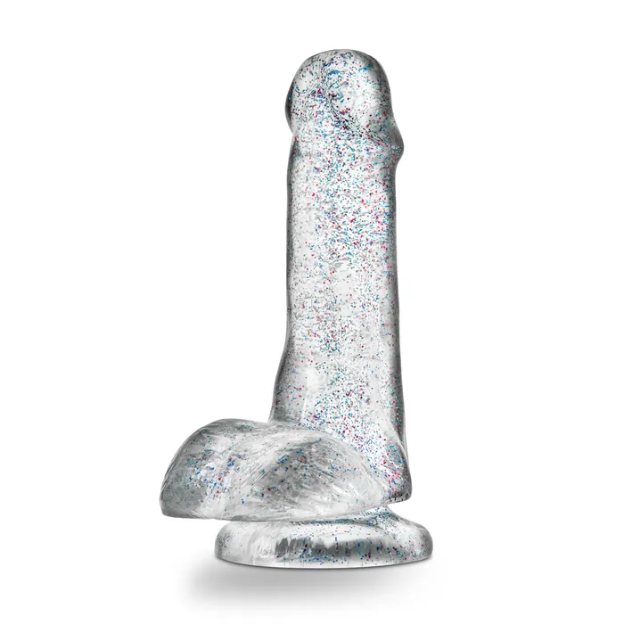 Blush Naturally Yours 6 Inch Glitter Cock Sparkling Clear Dildos