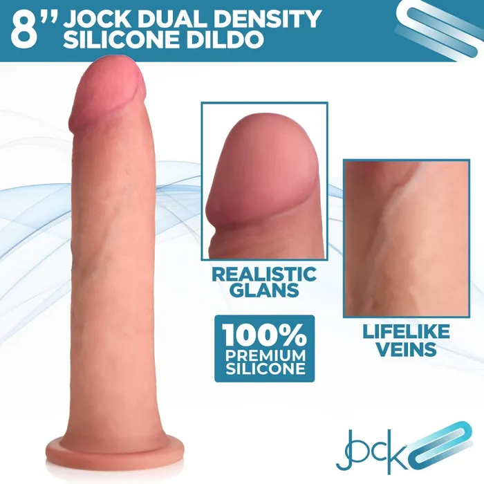 Dildos Jock 8 Dual Density Silicone Dildo Light Jock Dildos Jock 8 Dual Density Silicone Dildo Light Jock