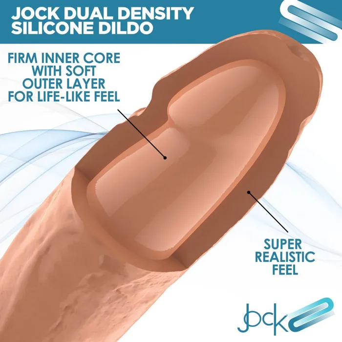 Dildos Jock 8 Dual Density Silicone Dildo Light Jock Dildos Jock 8 Dual Density Silicone Dildo Light Jock