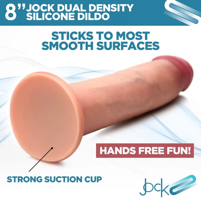 Dildos Jock 8 Dual Density Silicone Dildo Light Jock Dildos Jock 8 Dual Density Silicone Dildo Light Jock