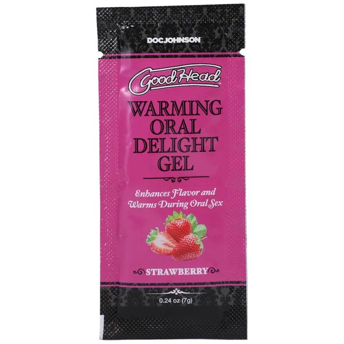 Enhancers Doc Johnson Goodhead Warming Oral Delight Gel Strawberry 024 Oz