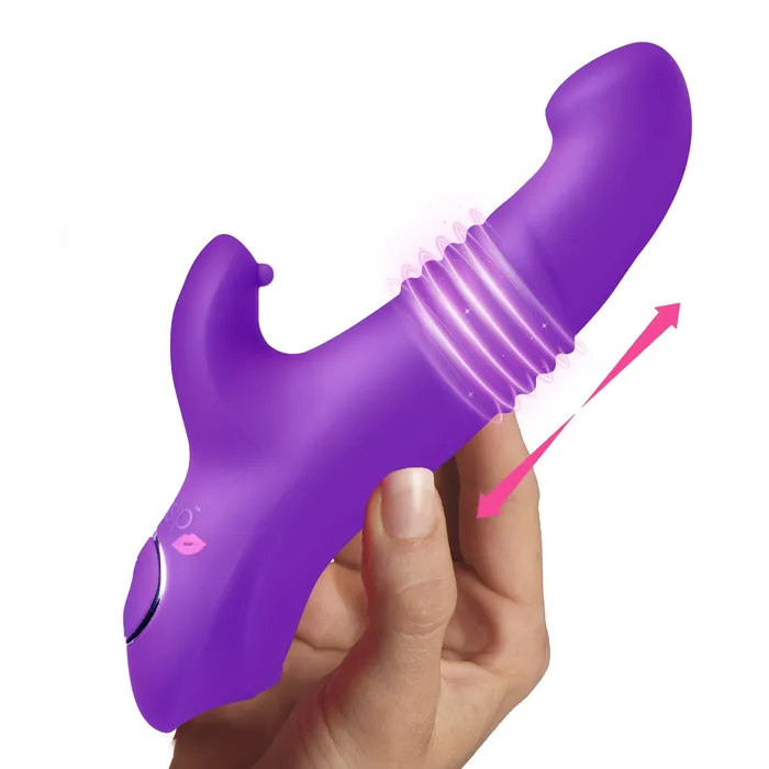 Female Sex Toys Gossip Gossip Blasters 7X Thrusting Silicone Rabbit Vibrator