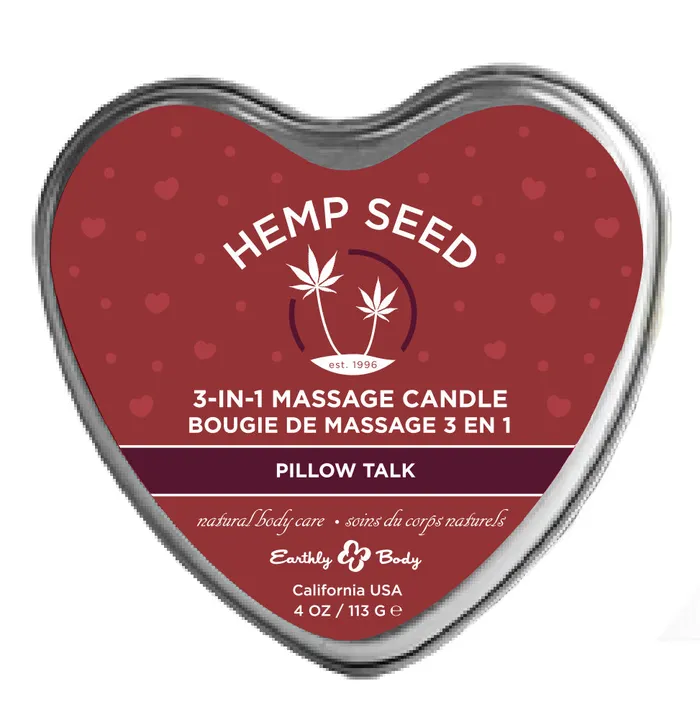 Hemp Seed 3in1 Massage Candle Pillow Talk 4 Oz 2024 Holiday Sale Vibrators