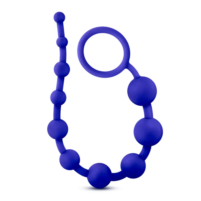 Luxe Silicone 10 Beads Indigo Blush Anal