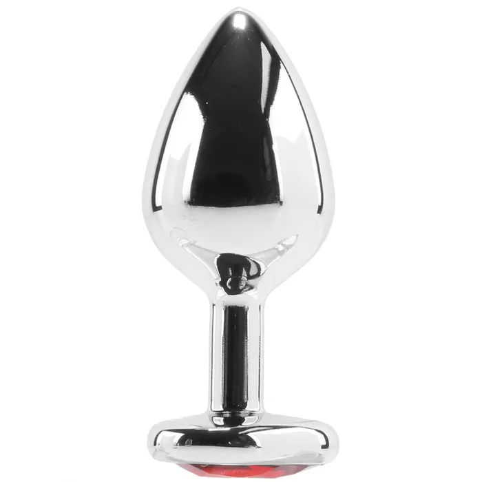 Pink Cherry Booty Sparks Red Heart Gem Anal Plug in Medium Anal