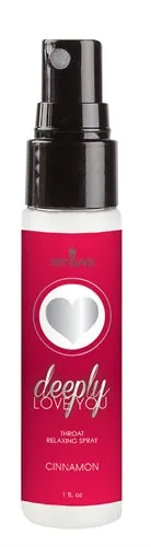 Sensuva Deeply Love You Throat Relaxing Spray Cinnamon Roll 1 Fl Oz Vibrators Sensuva Deeply Love You Throat Relaxing Spray Cinnamon Roll 1 Fl Oz Vibrators