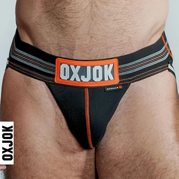 Slingjock Upthrust SliderStrap Jock Black Iron Small OXJok Anal