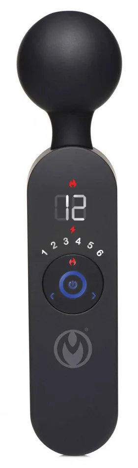 Thunder Wand 72x Silicone Heating Wand Massager Black XR Brands Vibrators
