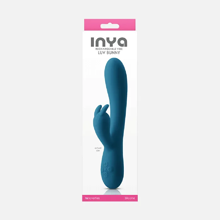 Vibrators Inya Luv Bunny Rabbit Vibrator Dark Teal NS Novelties Vibrators Inya Luv Bunny Rabbit Vibrator Dark Teal NS Novelties