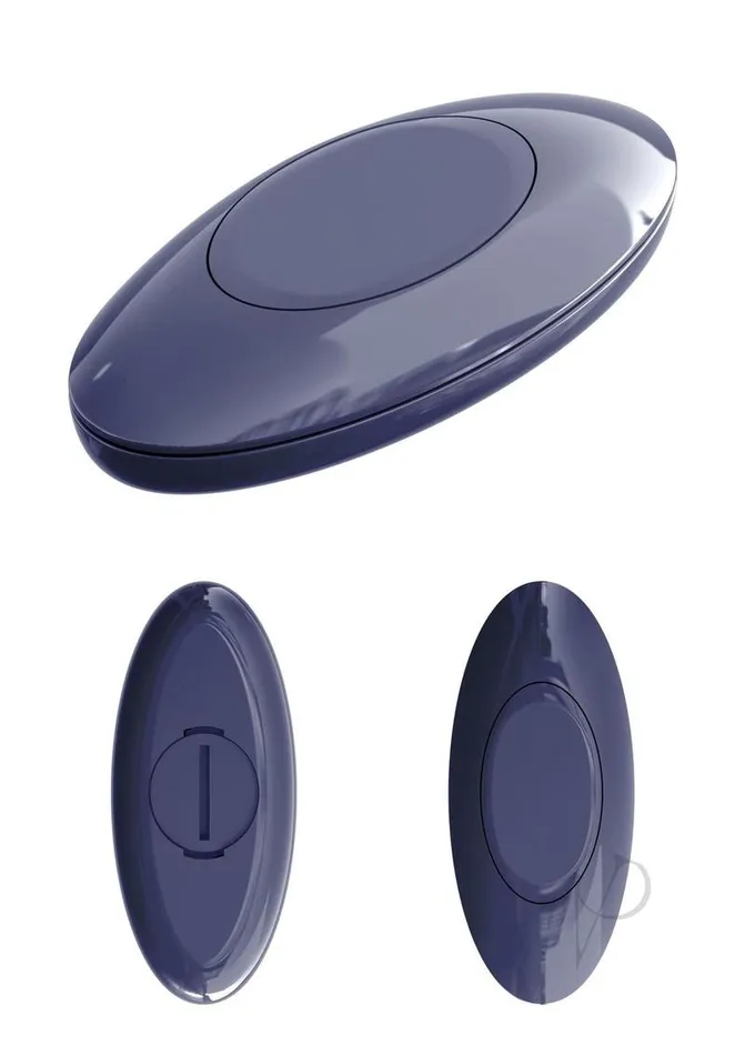 3some Female Sex Toys 3Some Wall Banger Silicone Rechargeable PSpot Anal Vibrator with Remote Control Blue