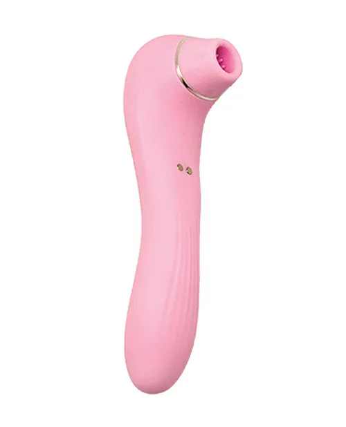 Alive Alive Midnight Quiver Rechargeable Silicone Dual End Vibrator and Clitoral Stimulator Pink Female Sex Toys Alive Alive Midnight Quiver Rechargeable Silicone Dual End Vibrator and Clitoral Stimulator Pink Female Sex Toys