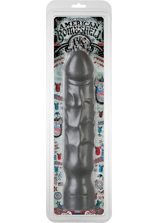American Bombshell Big Boy Dildo 114in Gun Metal American Bombshell Dildos American Bombshell Big Boy Dildo 114in Gun Metal American Bombshell Dildos
