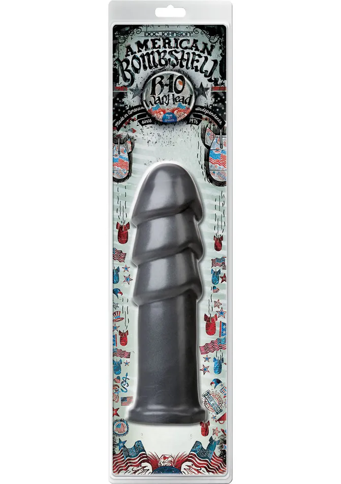 American Bombshell Female Sex Toys American Bombshell B10 Warhead Dildo 101in Gun Metal American Bombshell Female Sex Toys American Bombshell B10 Warhead Dildo 101in Gun Metal