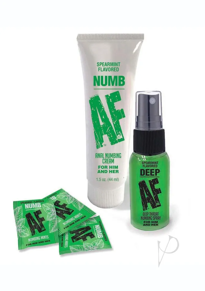 Anal Af Numb AF Kit Spearmint Flavor Set of 3 Anal Af Numb AF Kit Spearmint Flavor Set of 3