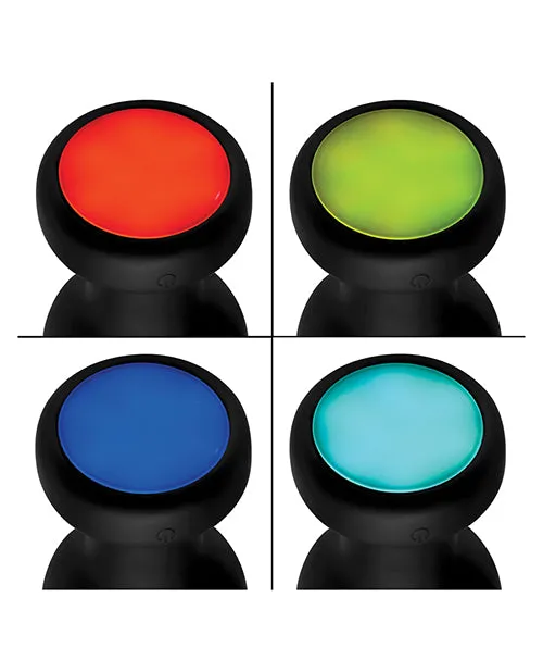 Anal Booty Sparks Booty Sparks Silicone Vibrating LED Plug Small Black