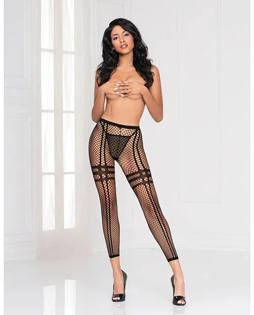 Anal Industrial Net Leggings wStripe Details Black OS Seven Til Midnight Anal Industrial Net Leggings wStripe Details Black OS Seven Til Midnight