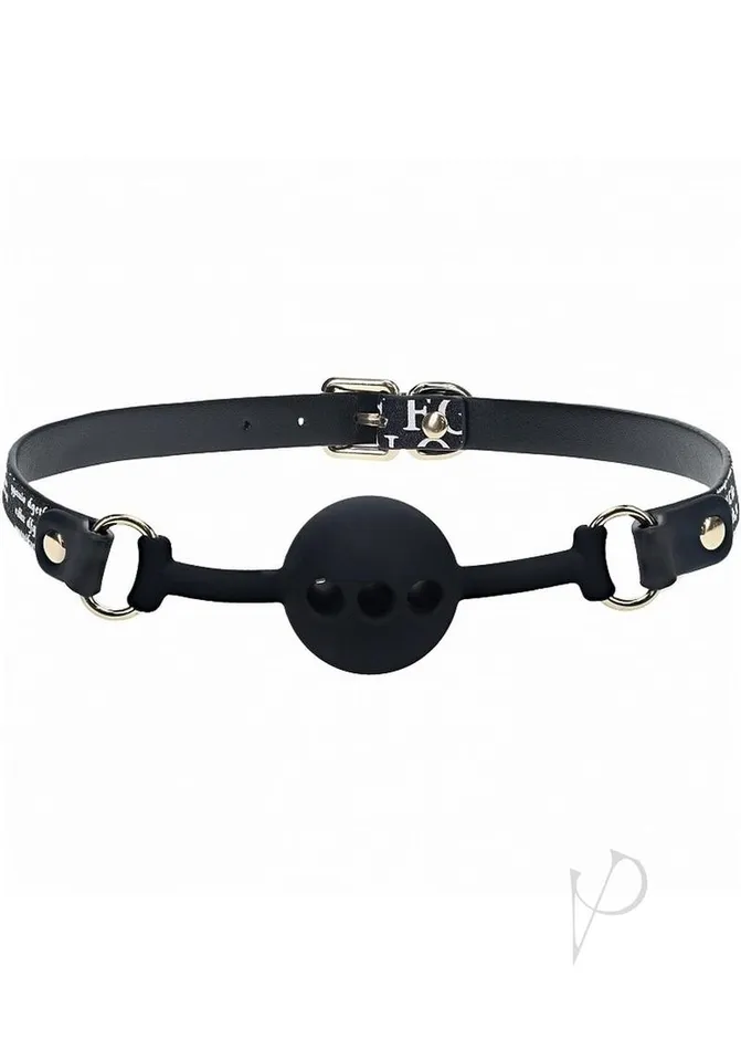Anal Ouch NY Collection Silicone Ball Gag Black Ouch