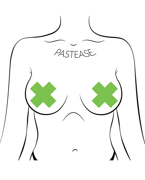 Anal Pastease Pastease Basic Plus X Black Light Reactive Neon Green OS Anal Pastease Pastease Basic Plus X Black Light Reactive Neon Green OS