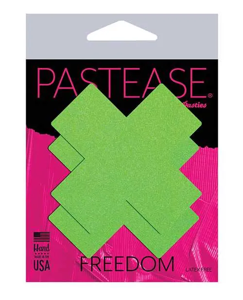 Anal Pastease Pastease Basic Plus X Black Light Reactive Neon Green OS Anal Pastease Pastease Basic Plus X Black Light Reactive Neon Green OS
