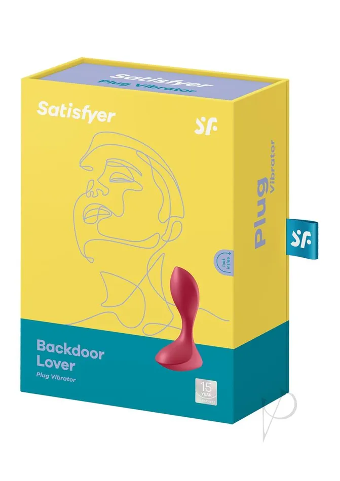 Anal Satisfyer Satisfyer Backdoor Lover Silicone Vibrating Anal Plug Red